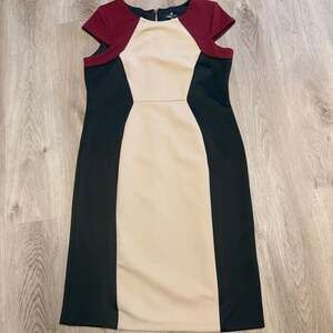 SOLD on another platform. Ronni Nicole Sheath Color block Dress Size 16